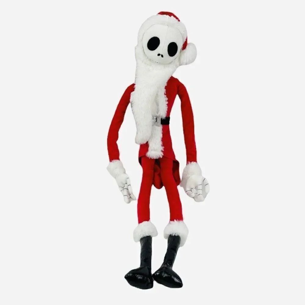 Disney Nightmare Before Christmas 28" Jack Skellington Santa Plush Poseable TNBC